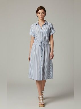 EUC Pink Republic Button Up Dress Size XL